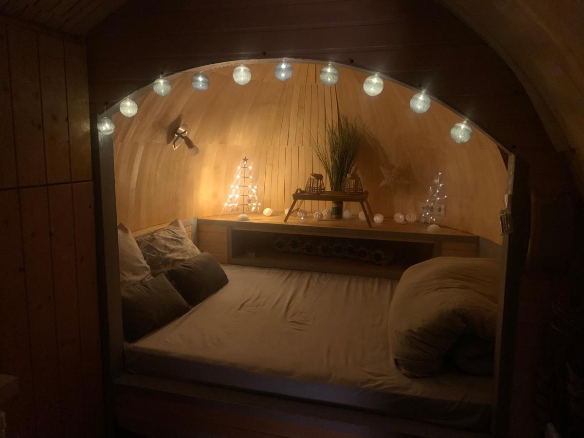 Cabane En Bois Avec Bain Nordique Et Sauna Marigny  Exteriér fotografie